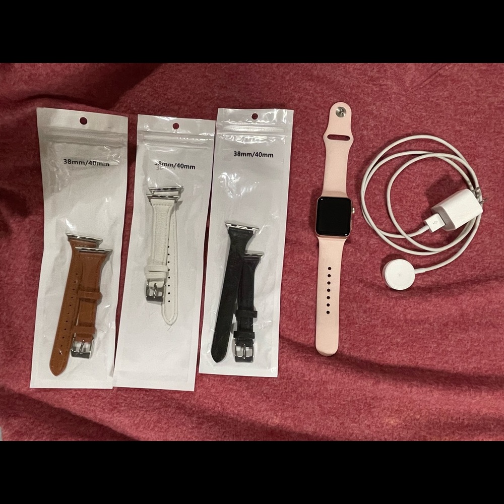 I watch Series 3 38 mm used in Gold.